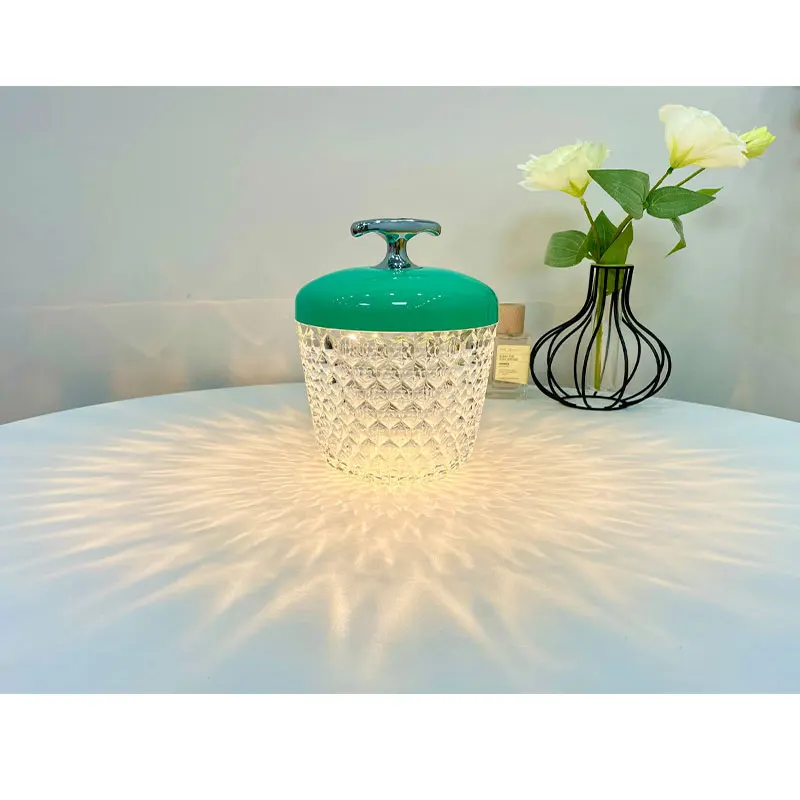 Shade Camping Mood Reading Mushroom Night Light USB Rechargeable Desk Lamp for Restaurant Home Decors