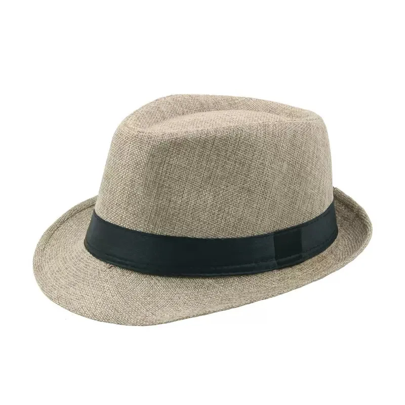BESTELLA Brand Wholesale high quantity solid color sunshade custom logo print panama fedora hat casual straw hat for daily uses