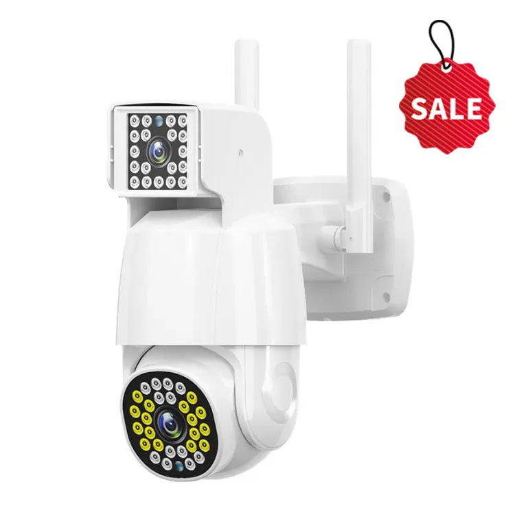 ip66 waterproof outdoor security system dual lens camera poe