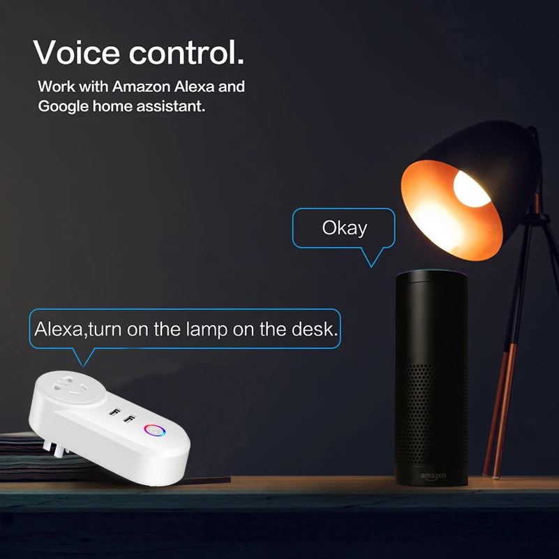 
Amazon Hot Sale Wifi Smart Plug Socket Outlet 10A Suitable AU New Zealand Argentina Work With Alexa Echo Google Home Plug Socket 