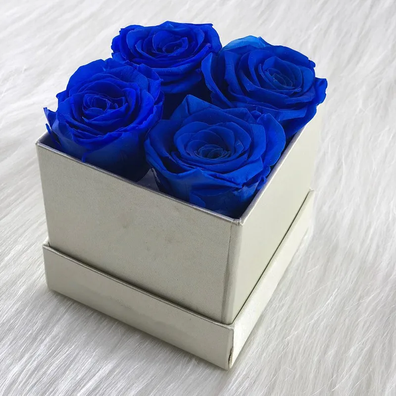 Wholesale Birthday gift forever rose flower eternal preserved rose in gift flower box