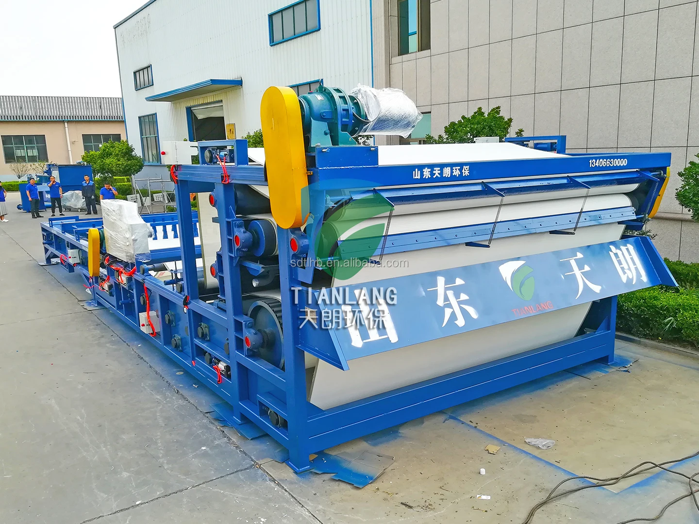 Belt press filter machine sludge dewatering for coal washing plant wastewater sewage treatment
