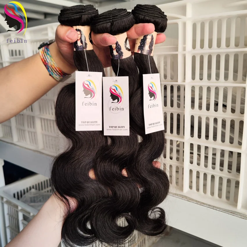 Body Wave mink brazilian cambodian indian peruvian virgin vietnamese raw 100% human hair vendor weave 3 bundle with lace closure