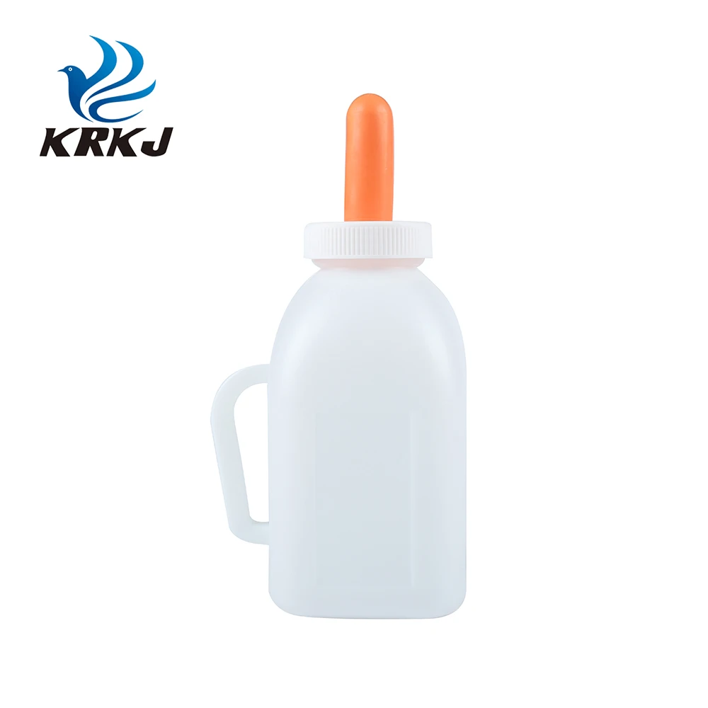 CETTIA KD923A nontoxic plastic material animal baby calf milking bottle with teat for sheep