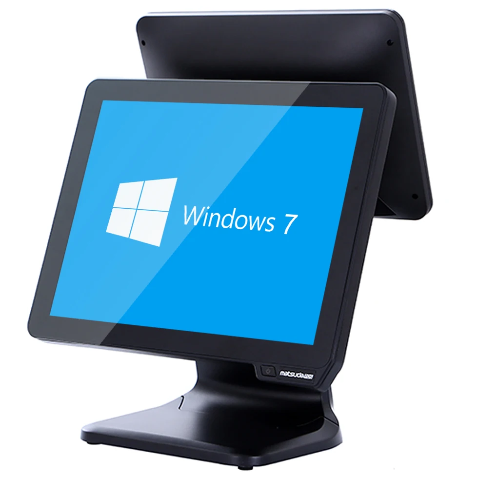 Новый ST9800 15inch POS все-в-одном машины двойной экран системы с кассовый аппарат для супермаркета онлайн система ПОС терминала