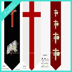 Fashion Personality Design Customized Printed Polyester Necktie For Christian