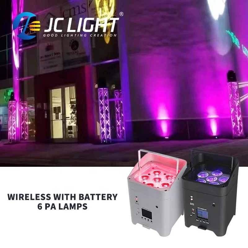 6in1 6x18w Wifi Wireless Dmx Led Par 18w Led Wireless Par Can Stage Lights