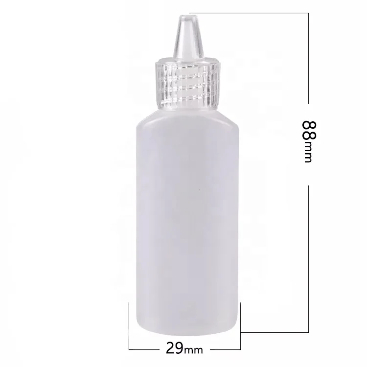 Wholesale 20ml empty plastic HDPE Squeezable dropper liquid bottles with twist PS cap