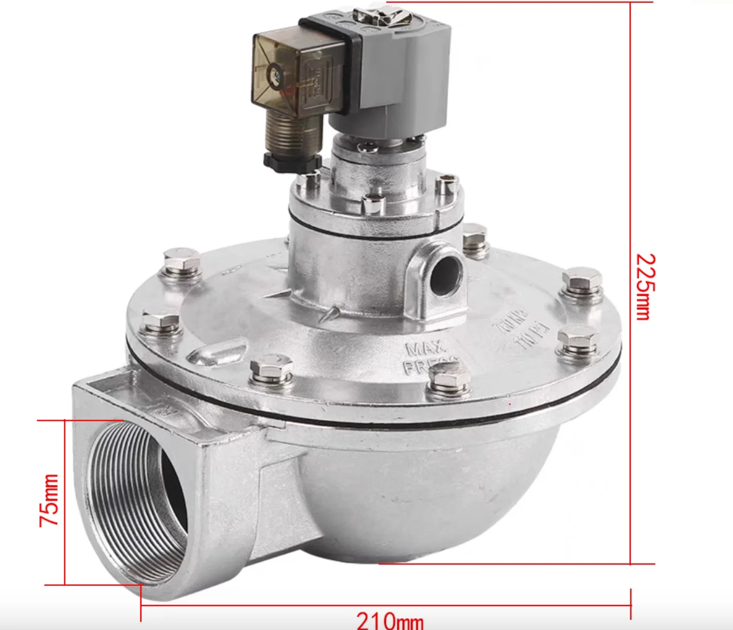 factory direct sale baghouse dust collector bag filter full series GMF-Z-40S/50S/62S/76S Right angle electromagnetic pulse valve