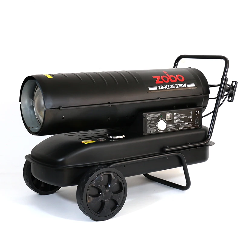ZOBO K125 37KW легкий в эксплуатации высококачественный дешевый керосиновый дизельный теплый вентилятор нагревательный вентилятор для гаражей, садов, Курятников