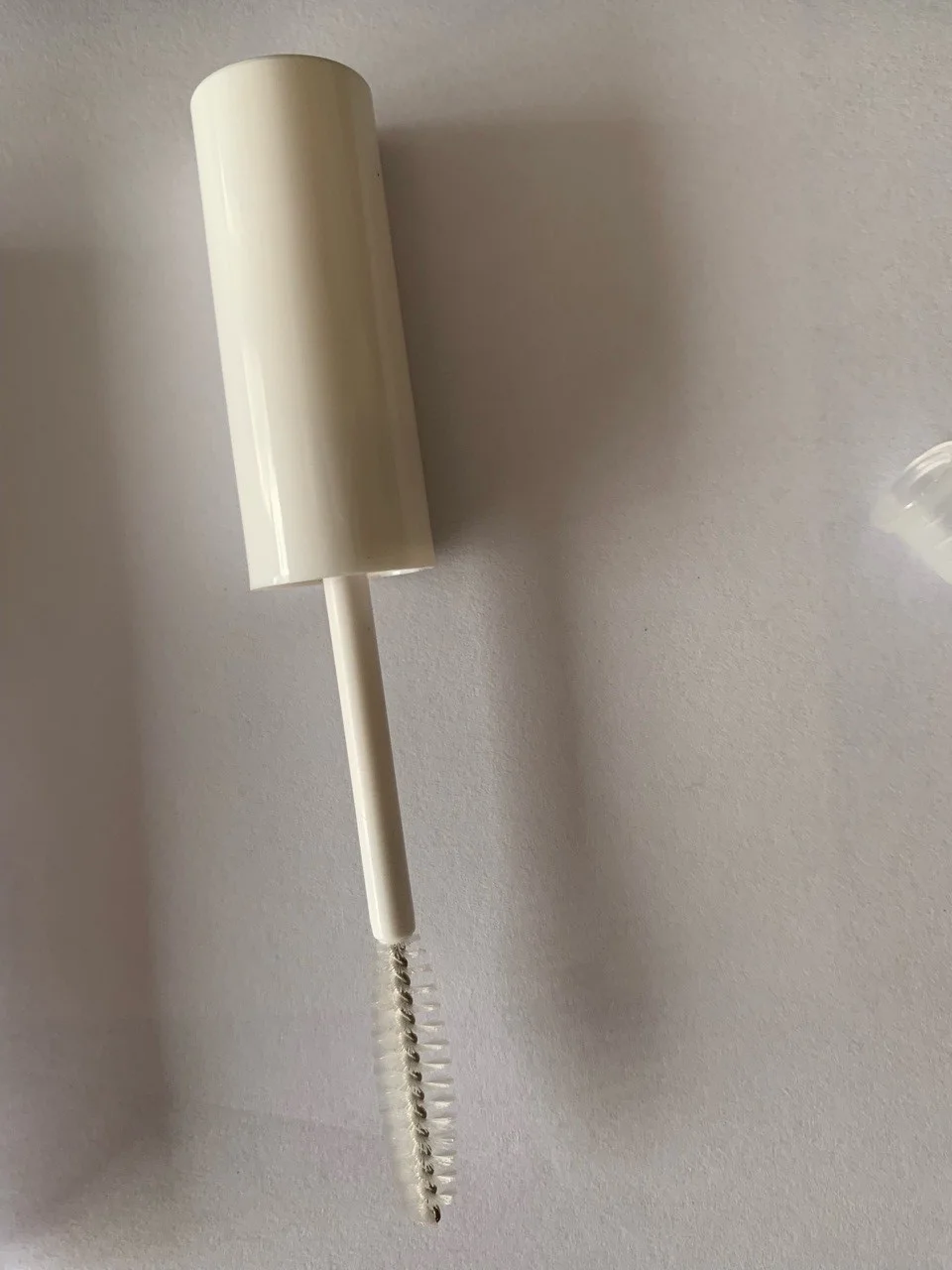 luxurious empty  mini 3ml plastic eyelashes 103mm clear tubes with  white lid mascara tube