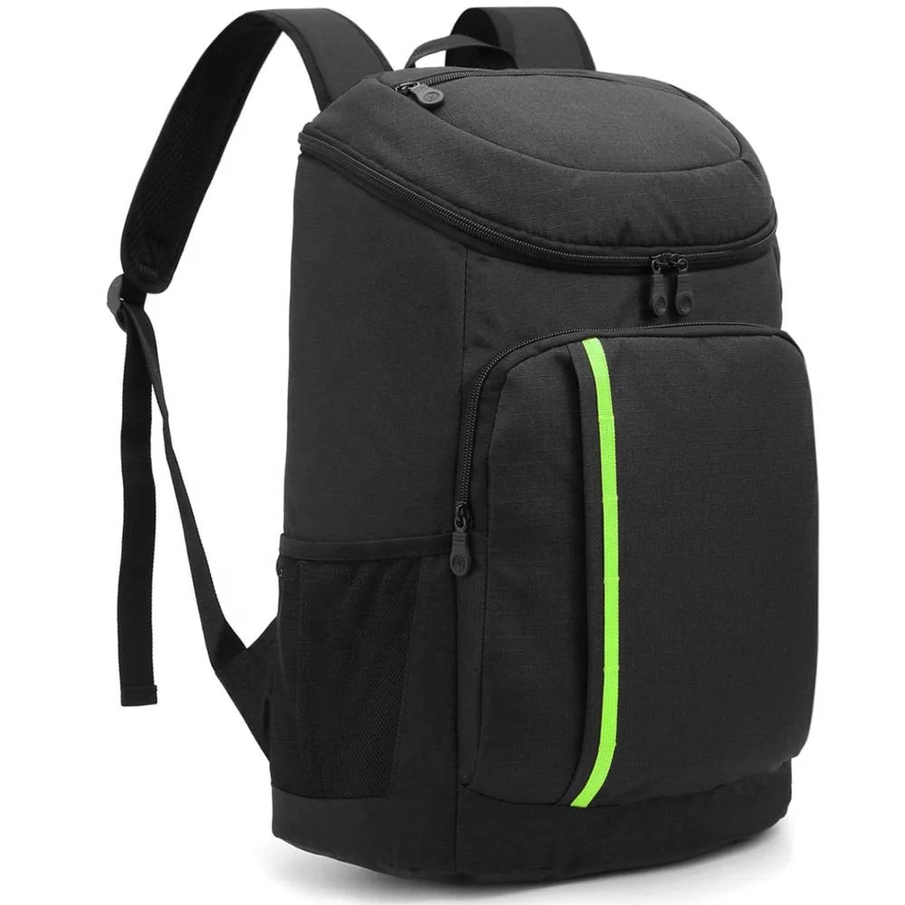 Travel Cooler Backpack Promotional Multifunction 600D Polyester Lunch Cooler  Bag Insulated Water Resistant Leakproof Cooler Bag
