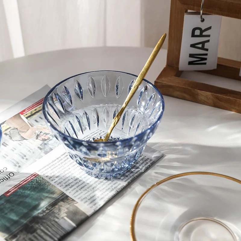 Colorful glasses dessert ice cream glass cup Ice Cream Glass bowl for household