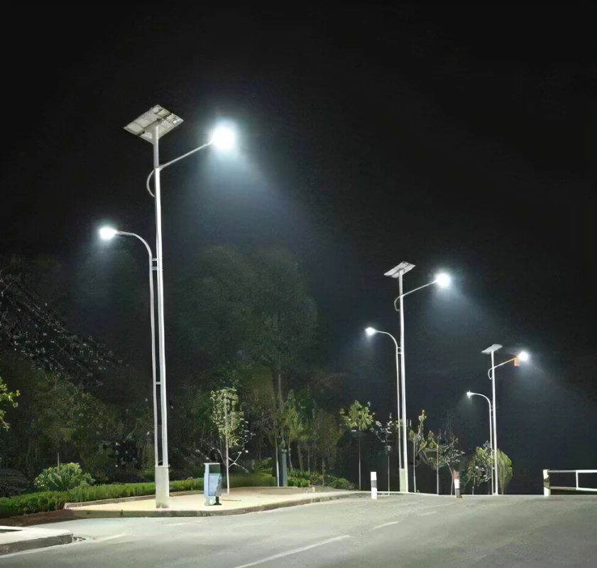 5 years warranty outdoor lampadaire de rue solaire solar led street light