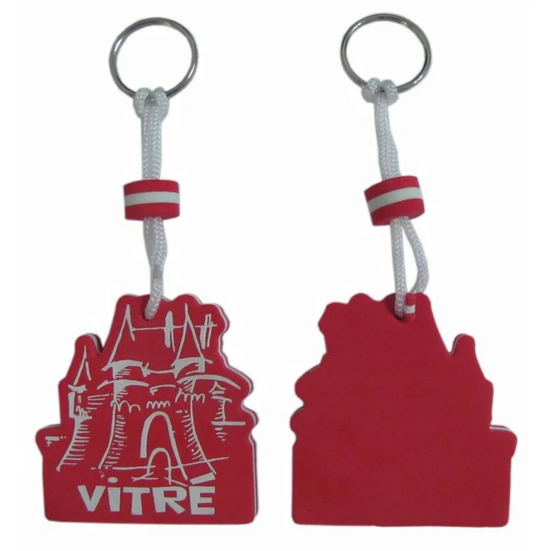 PU EVA Floating Foam Keyring Keychain Pendant Marine Sailboat Buoy Key Float Sports Fan Key Chain for Kayak Water Sports Yachtin