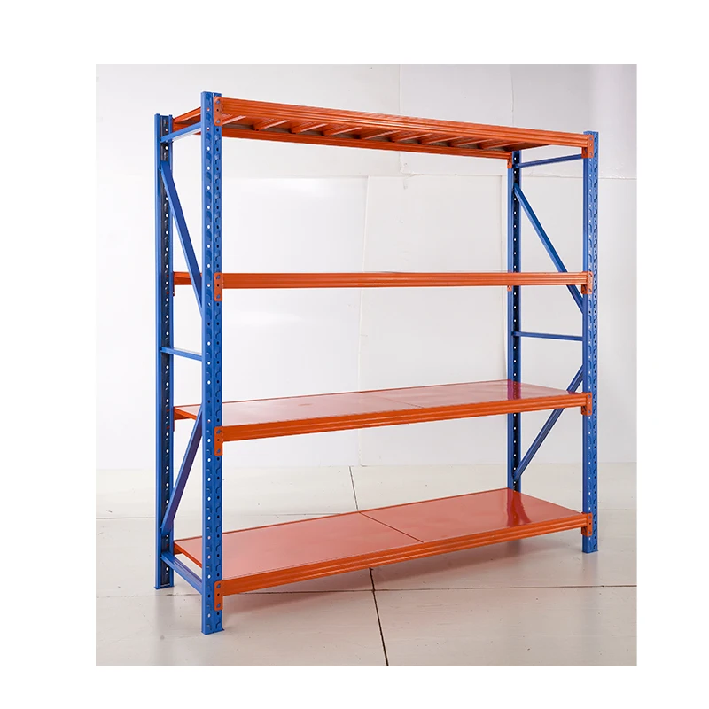 100 500Kg Warehouse Shelf Racks 4 Tiers Customized Heavy Duty Metal Industrial Racking Metal Multi Use Storage Rack System