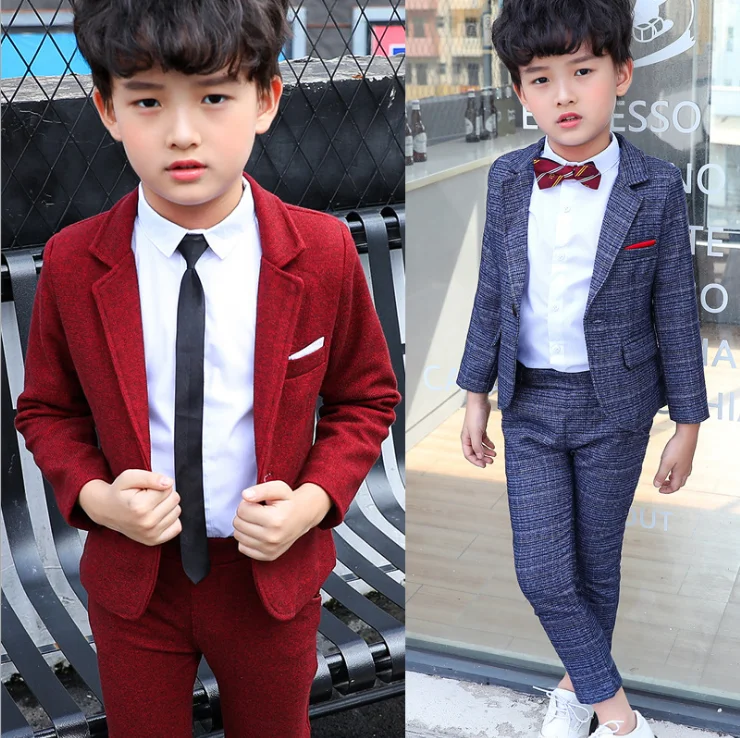 2021 Boy suit two-piece suit for children, autumn suit for children, new style suit for children and baby dress