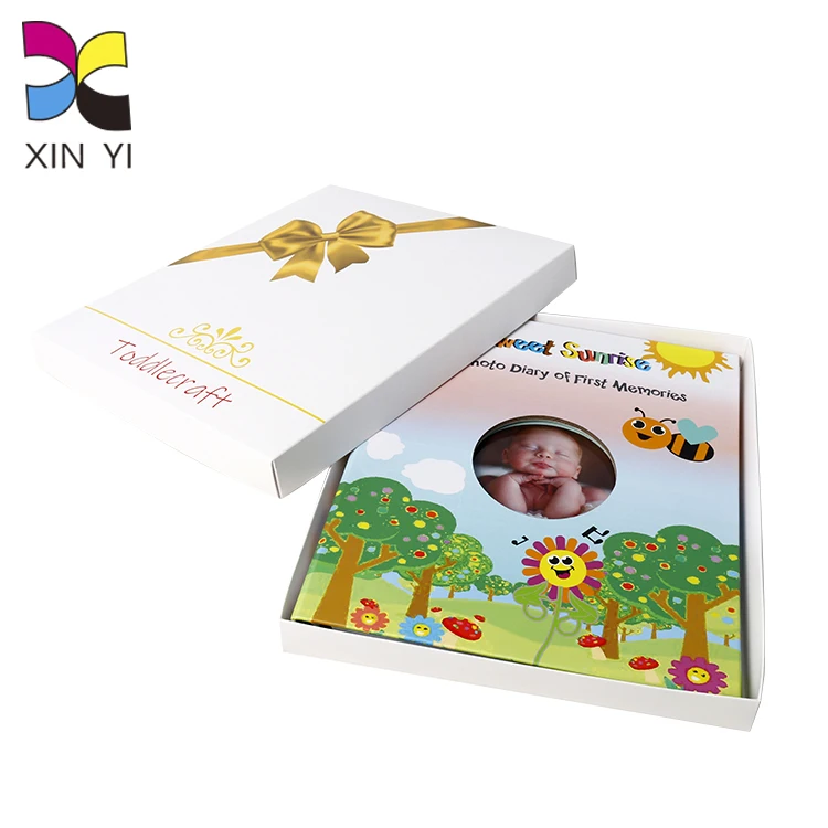 Custom soft anniversary first year activity story memory lbum memory baby record book