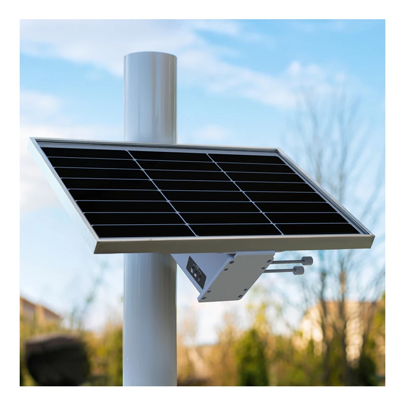 Solar Panel Cctv Intelligent 80w New Energy Outdoor Products Pole Mount Solar Energy Kit  Camera POE Router Cctv Solar Battery