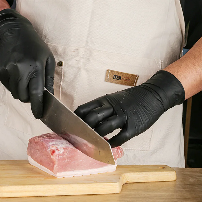 4 mil 6 mil Food Grade and Heavy Duty Nitrile Gloves tattoo and beauty pet powder free