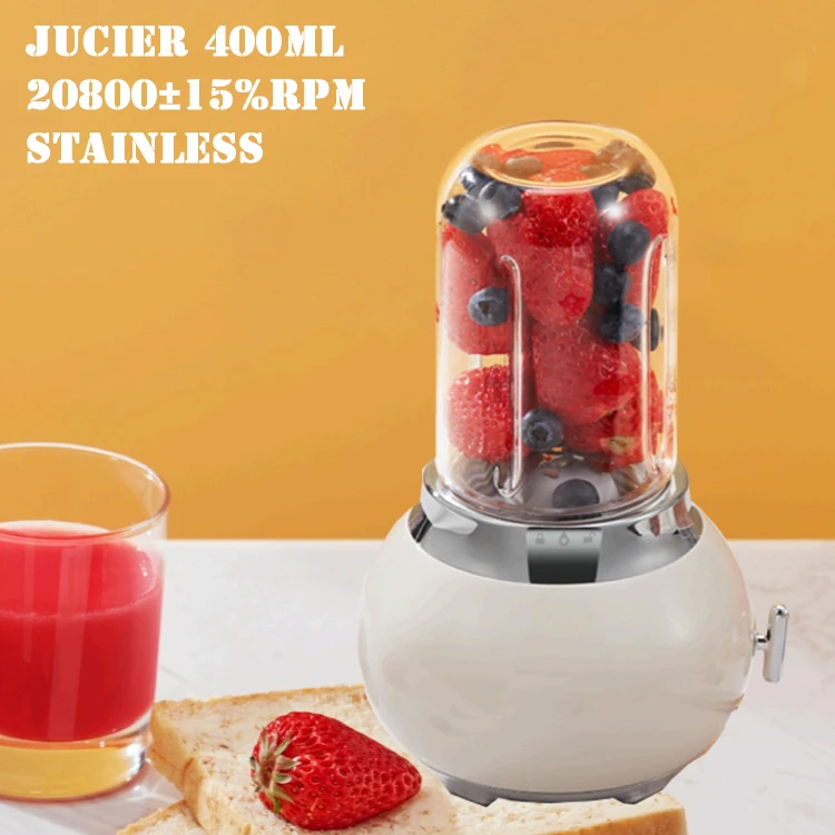 Strong mini blender 400ML vegetable fruit juicer crush ice blender mixer portable wireless juicer machine juicer