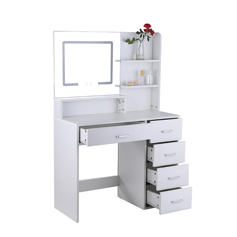 Professional Supplier White Mirror and Lights3 Lighting Modes  Makeup Vanity Desk, Dressing table ,for Bedroom