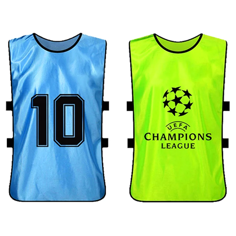 2020 Hot training reversible soccer bibs with numbers For Adults