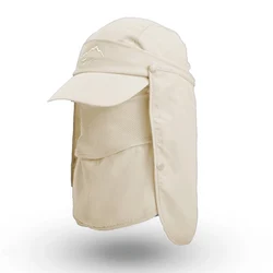 Wholesale Detachable Outdoor Sport Cap Neck Face Flap Sun UV Protection fisherman hat