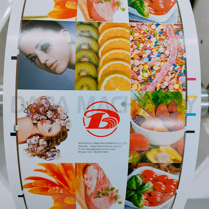 Flexo Die Cutting and Printing Machine Plc Bopp Tape Roll to Roll Flexo Printing Machine