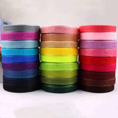 1-1/2 дюймов 15 мм лента из органзы для подарка, упаковка для торта, Снежная марлевая лента, бант для выпечки торта ручной работы, розовая лента