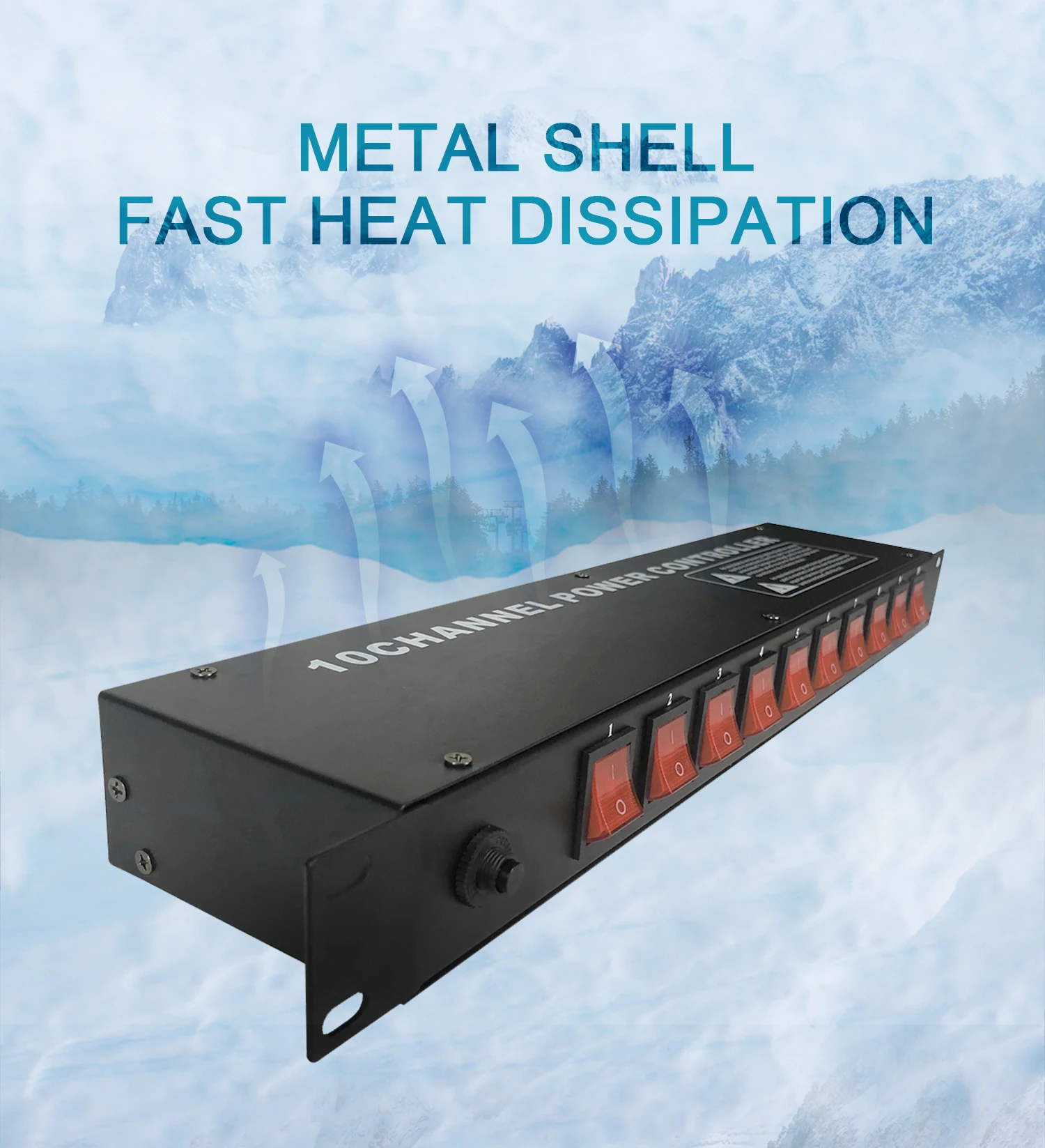 GAX-1016 Professional 10 Channel High Power Equipment Power Supply Controller Air Switch Power Sequencer