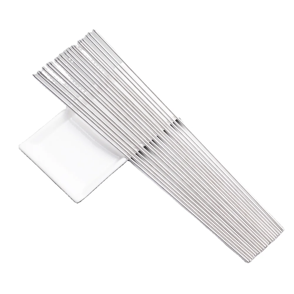 
20 Pieces New 16 Inches 40cm SS304 Round BBQ Skewer Long Metal Grilling Skewer Stick Needle 