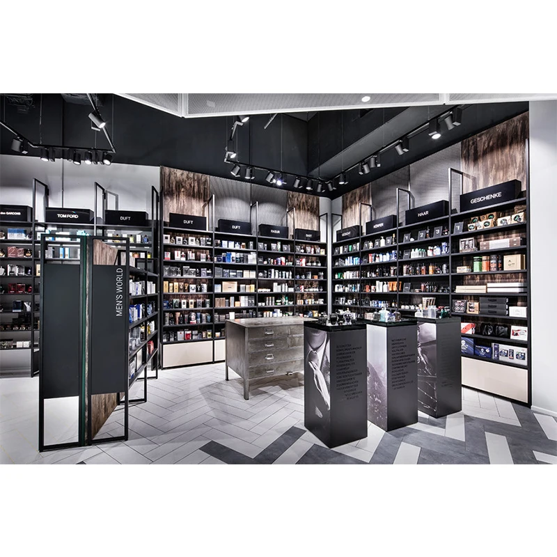 LUX Customized Whole Shop Modern Showroom Shelf Cabinet Furniture Store Retail Pharmacy Shop Interior Design