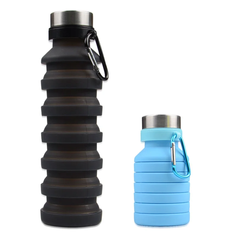 Manufacturers wholesale Silicone Foldable Drinking Collapsible Water Sports Water Bottle