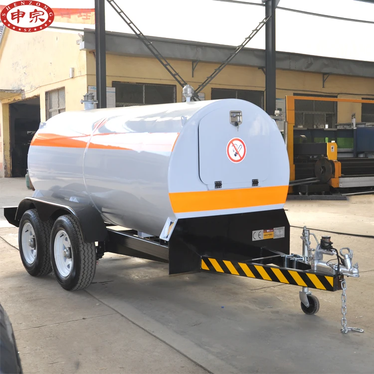 Factory wholesales supply 3 ton fuel diesel tanker trailer
