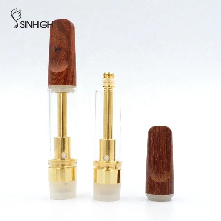  Sinhigh Gold CBD картридж для электронных сигарет с деревянным наконечником керамический 510 1