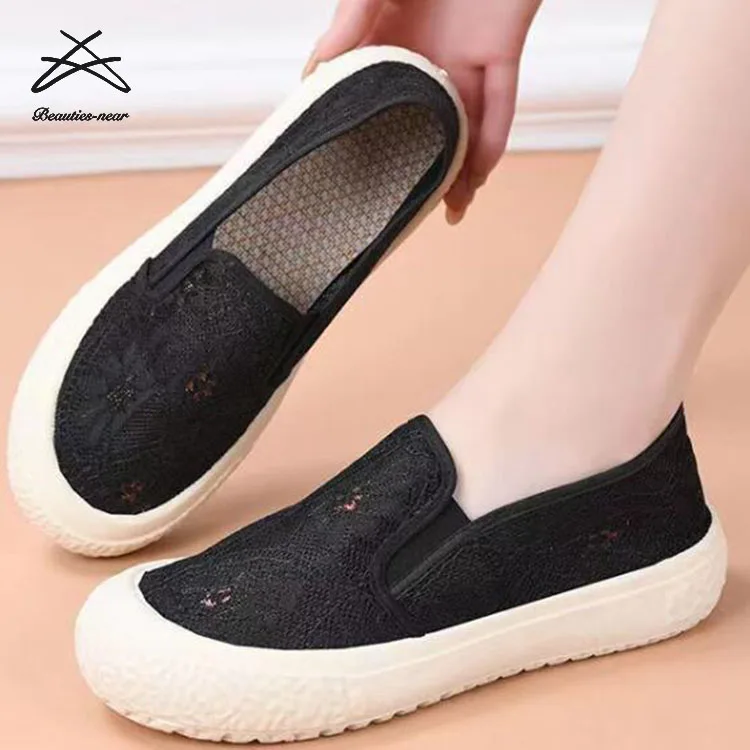 2024 Women Casual Shoes Breathable Air Sneakers Fashion Soft Ladies Woman Slip On Walking Shoes For Women Tennis Shoes Loafers