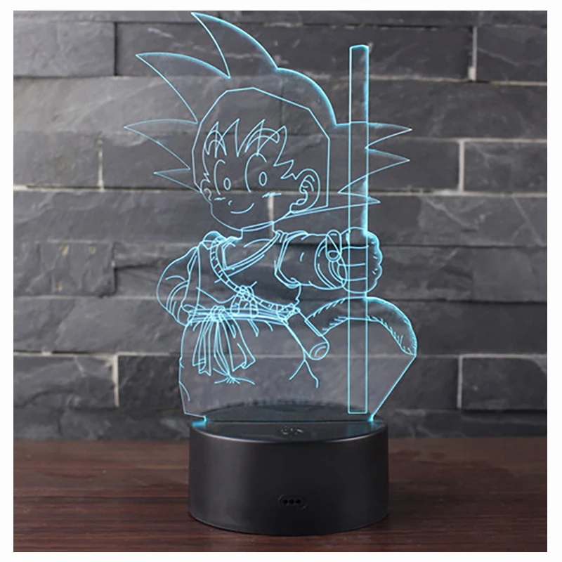 3d Light Base 7 Color USB Anime Turtle Dinosaur Night Light For Kids