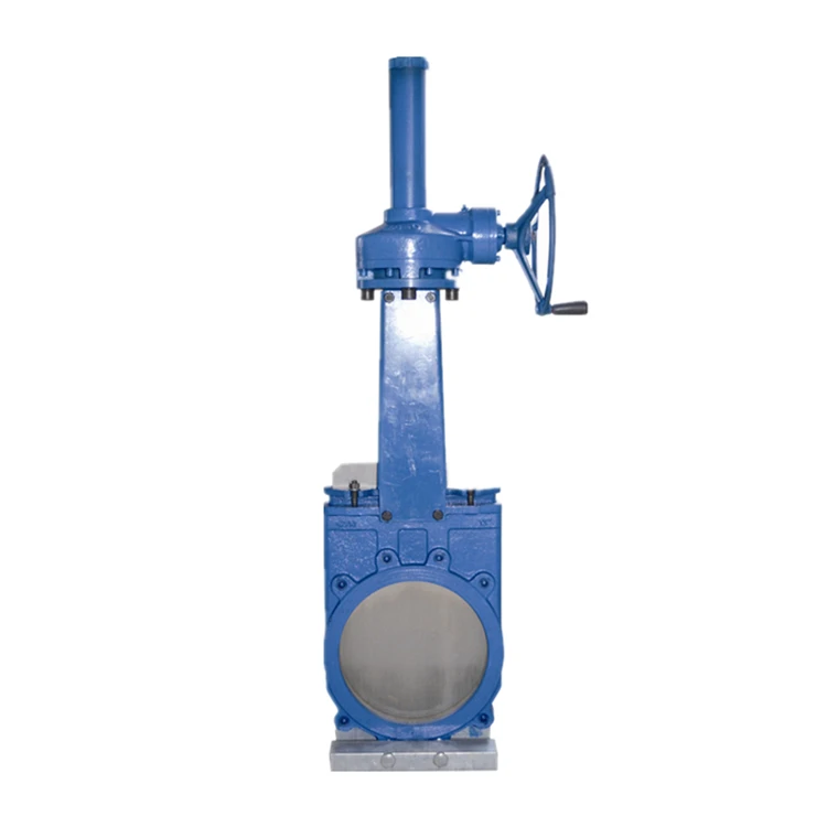 DN300 Gearbox  Knife Sliding Gate Valves with cast iron body