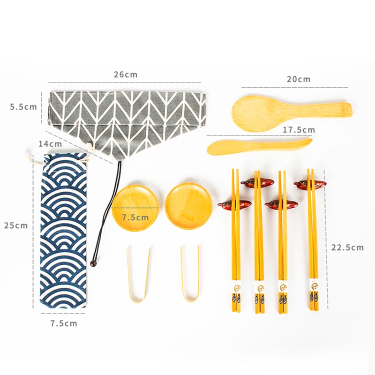 Commercial Maker Promaster Associates Ltd High Quality With Bazooka Equipment Delamu Bamboo Sushi Making Kit Set For Beginners