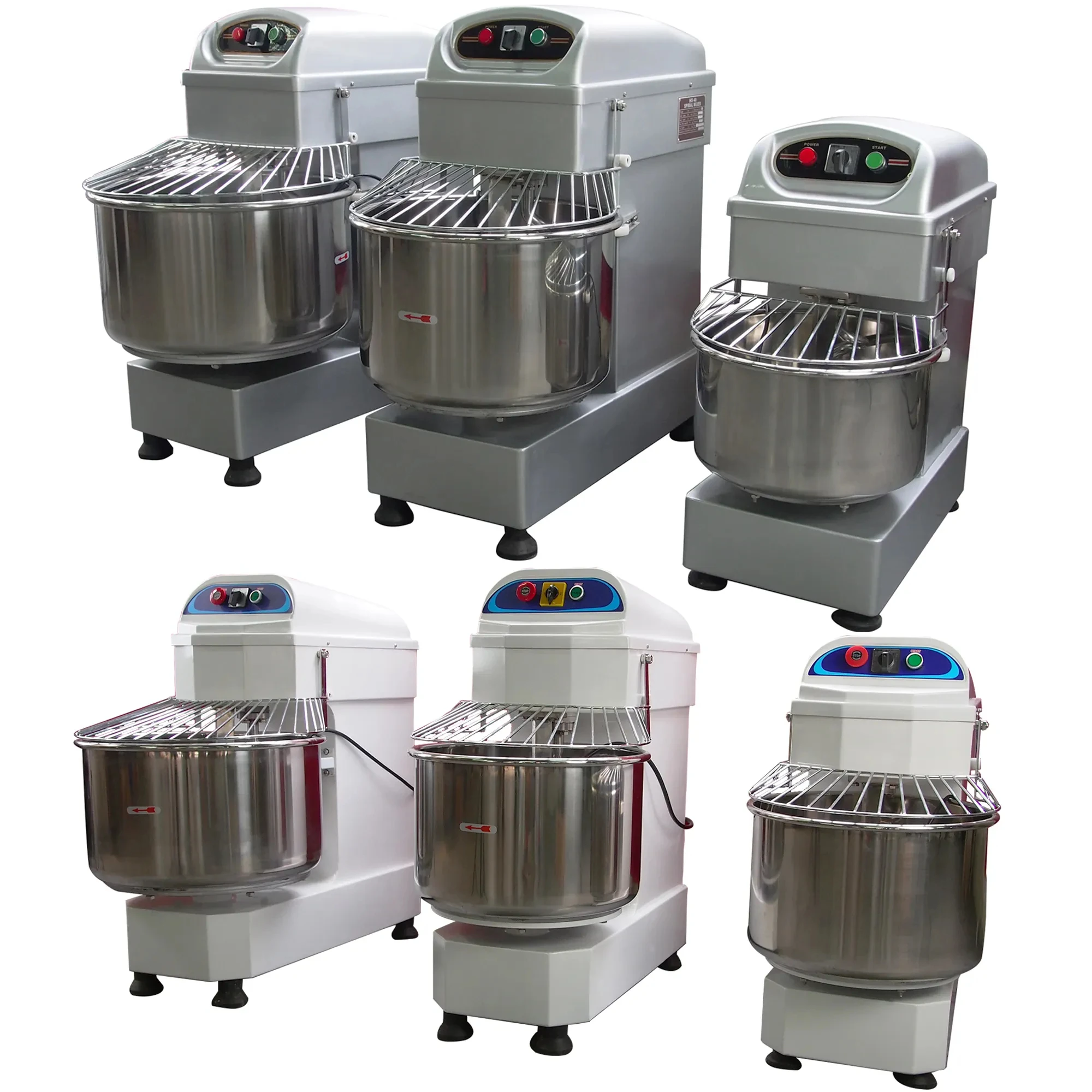 factory price 50kg petrin boulangerie baking spiral dough mixer