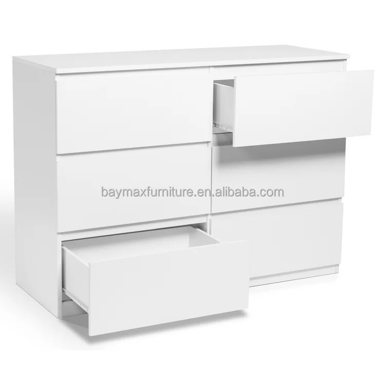 Fashion style dressers 6 drawers bedroom livingroom furniture bed side table with drawers