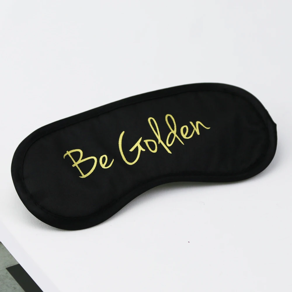 Personalized wholesale eye sleep mask sleeping exquisite quality silk eye mask with custom logo