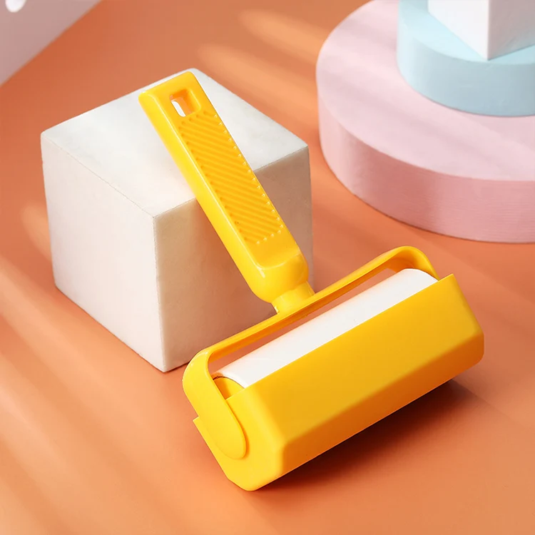 Custom Promotional Heavy Duty Mini Travel Handle Hair Carpet Cleaning Sticky Paper Lint Roller