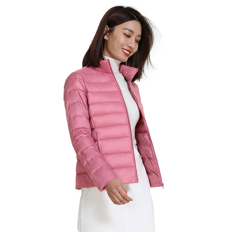 Good Price High Quality Winter Women Warm Fashion Hoodie Jackets  Light Down Jacket