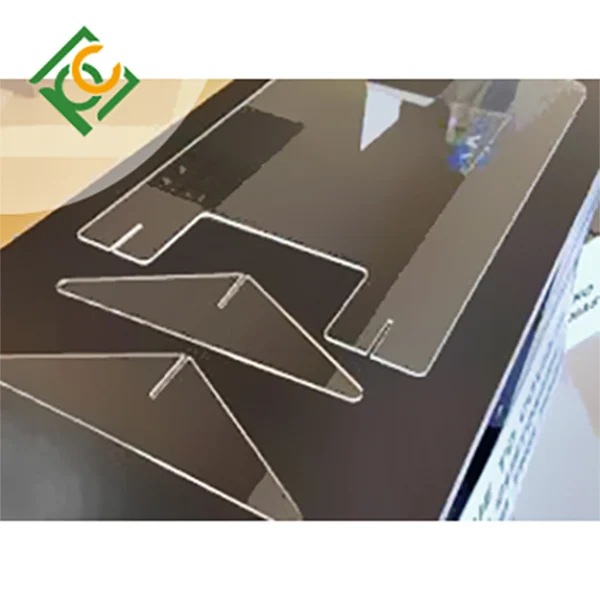  Free Standing Clear And Transparent Plexiglass Screen Acrylic Glass Panel Partition Wall On