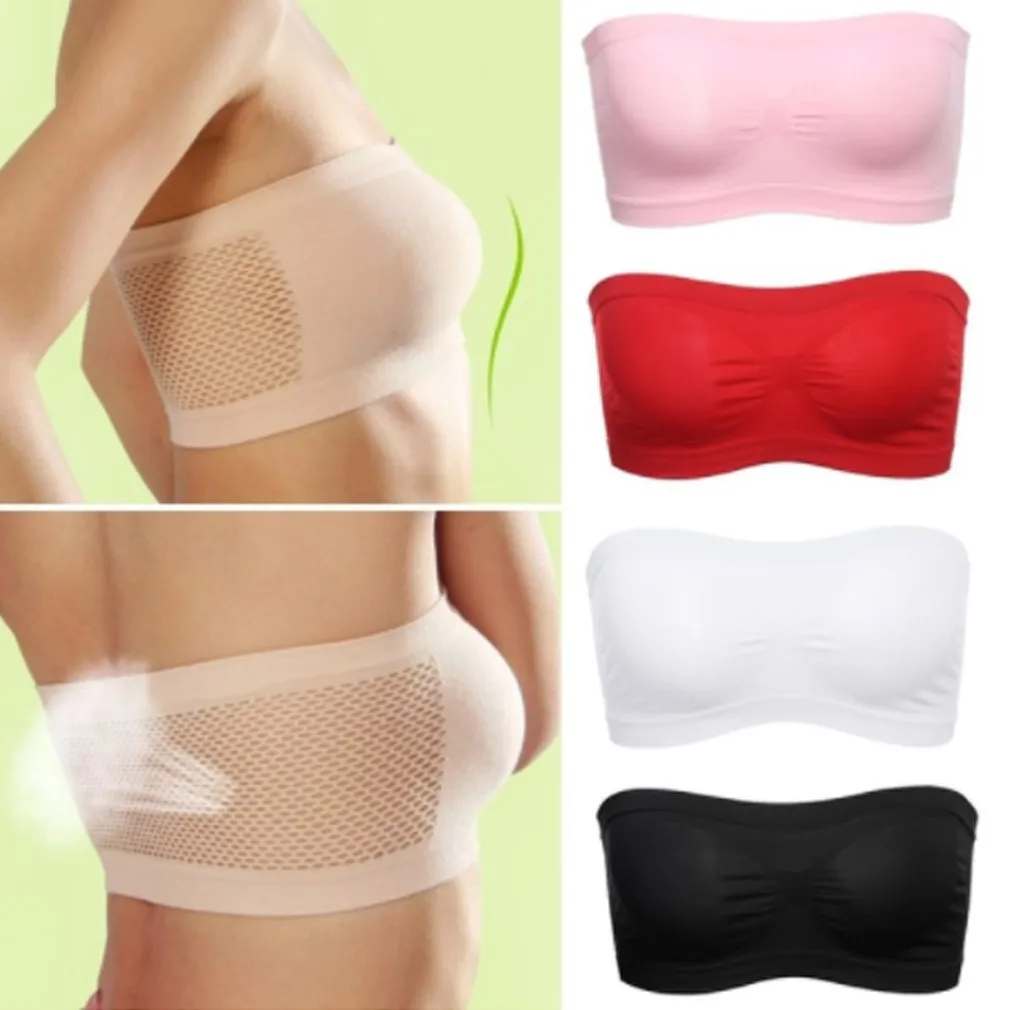 Factory Outlet Sexy Invisible Bra Banquet Strapless Soutien Gorge Tube Bra Seamless Bra For Women Backless Bralette