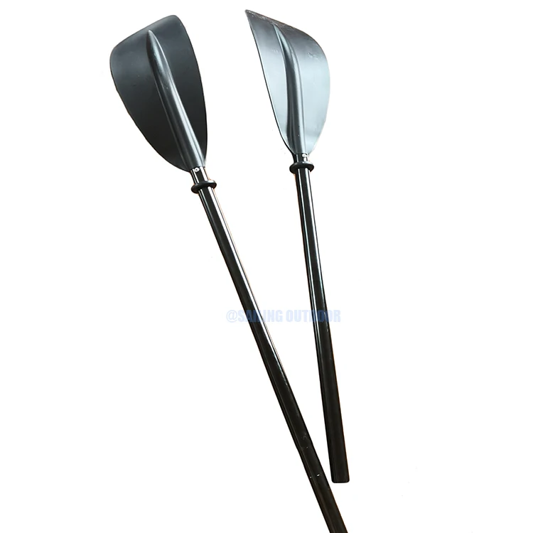 Wholesale Kayak Curve Blade Core Pulling 2 Pieces Paddle Adjustable Outdoor Rafting Canoe Plastic Oars