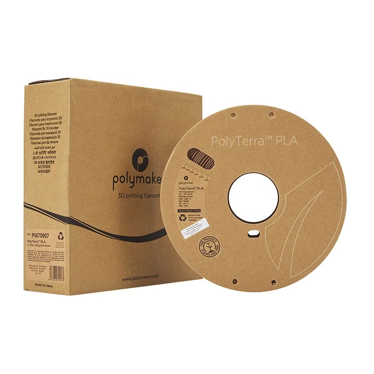 Factory Direct Supply Cheap Price Custom Cardboard 1.75mm / 2.85mm 1 KG  Polymaker PolyTerra 3D Printing PLA Filament