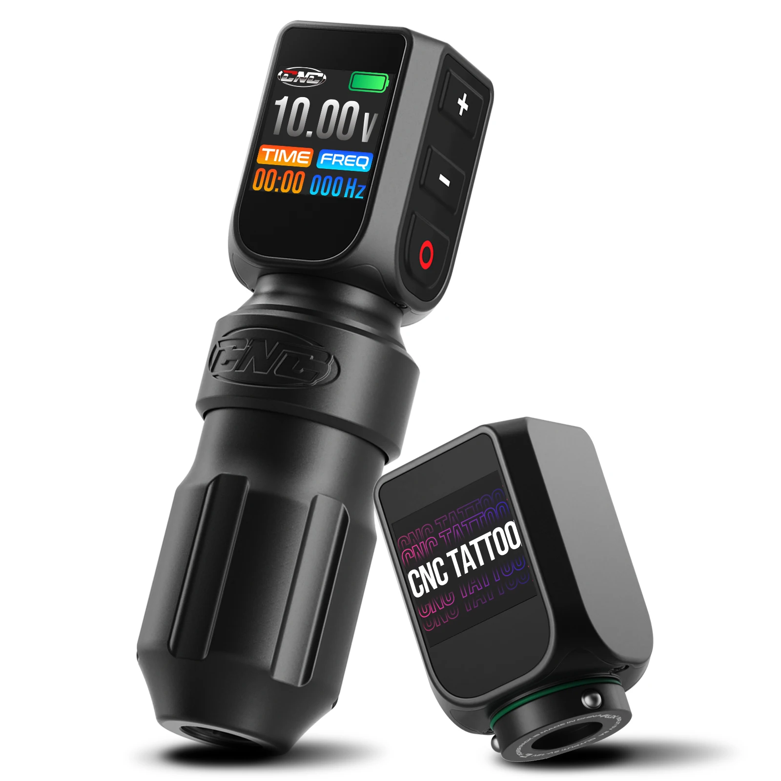 CNC New launched Design BIG Digital Display Screen Tattoo Machine Pen with 2 Batteries